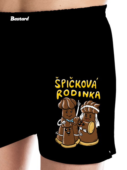 Špičková rodina II pánské trenky Black