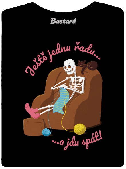 Ještě jednu řadu dámské tričko s lemem Black
