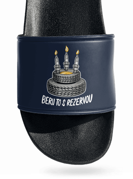 Beru to s rezervou pantofle Navy