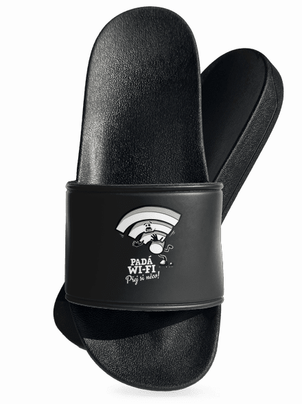Padá wi-fi pantofle Black
