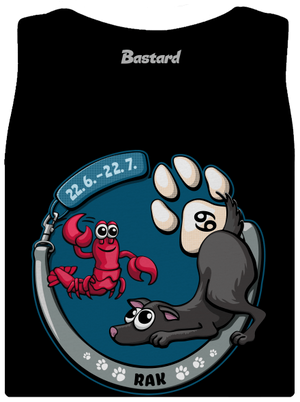 Psí horoskop: Rak dámské tílko klasické Black