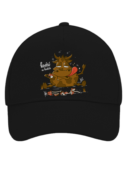 Hovězí na houbách kšiltovka baseballka Black