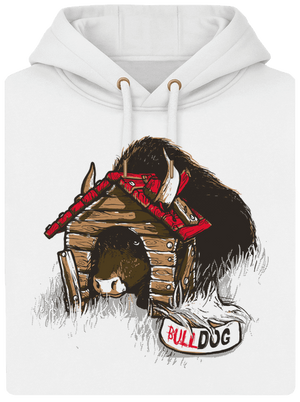 Bulldog unisex mikina premium Snowwhite