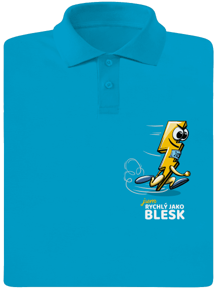 Rychlý jako blesk pánská polokošile Blue Atol