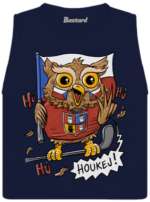 Houkej dámské tílko volné Navy