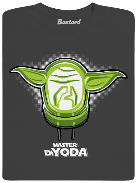 Mistr DiYoda pánské dlouhý rukáv Dark Grey