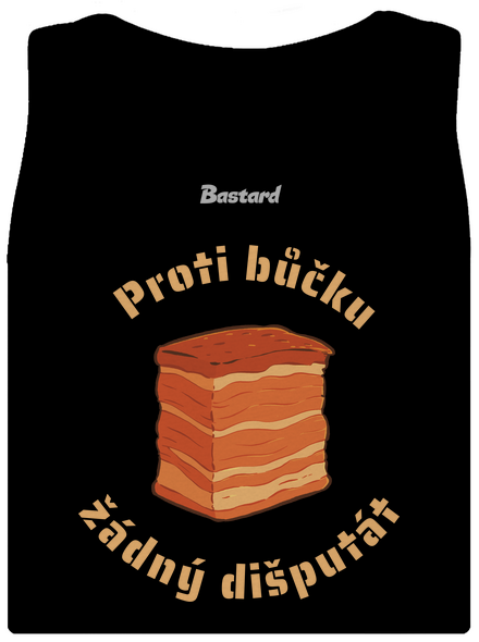 Proti bůčku žádný dišputát dámské tílko klasické Black