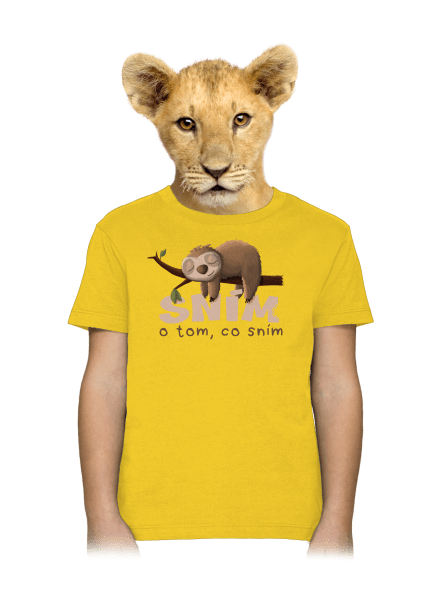 Sním o tom, co sním dětské tričko Gold