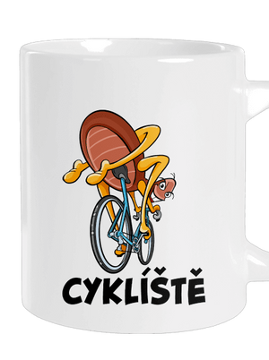 Cyklíště velký hrnek White