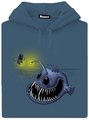 Světlo mého srdce dámská mikina klokanka Denim