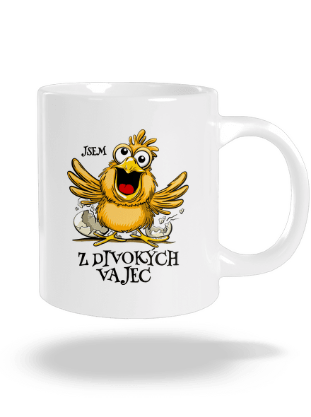 Z divokých vajec velký hrnek White