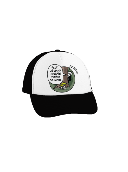 Muchomůrky zelené kšiltovka truckerka Black cap