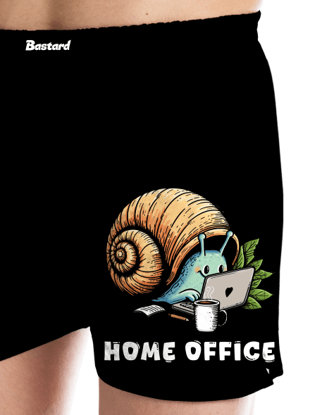 Šnekův home office pánské trenky Black