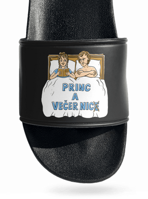 Princ a Večer nic pantofle Black