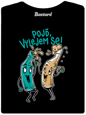 Vylitý dámské tričko Black