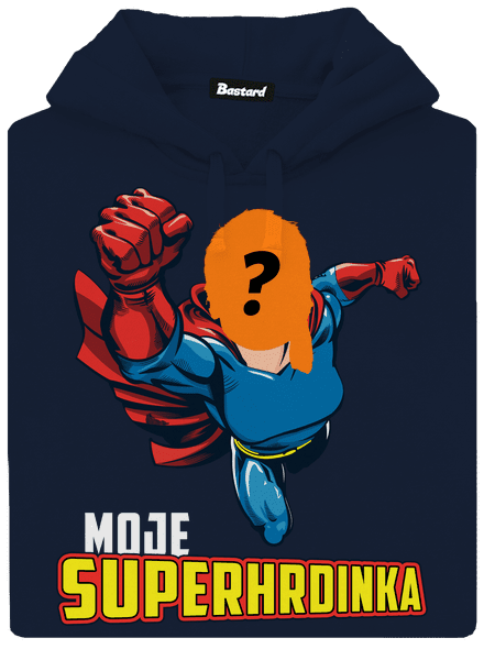 Moje superhrdinka pánská mikina klokanka Navy