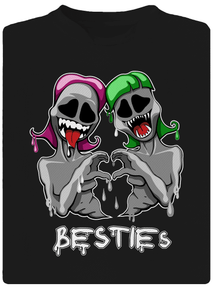Besties pánské sportovní tričko Black