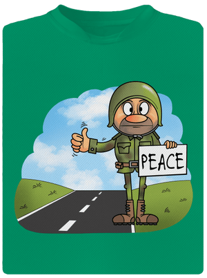 Peace dětské sportovní tričko Kelly Green Mal