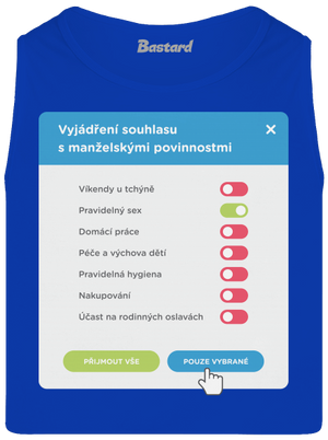 Manželské povinnosti pánské tílko Royal Blue