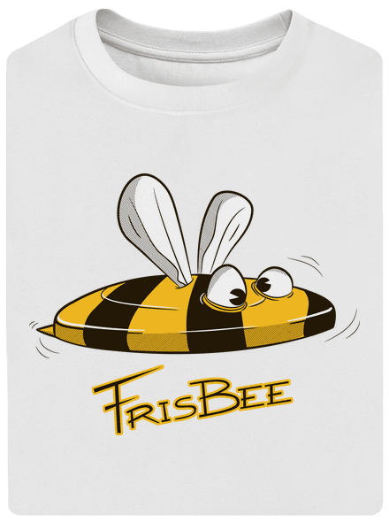 Frisbee unisex tričko oversized White
