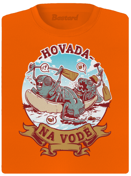 Hovada na vodě dámské sportovní tričko Neon Orange