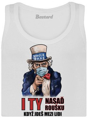 Nasaď roušku dámské tílko klasické White