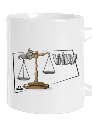 Kočičí horoskop: Váhy velký hrnek White