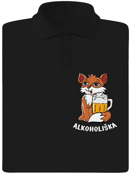Pivní Alkoholiška pánská polokošile Black