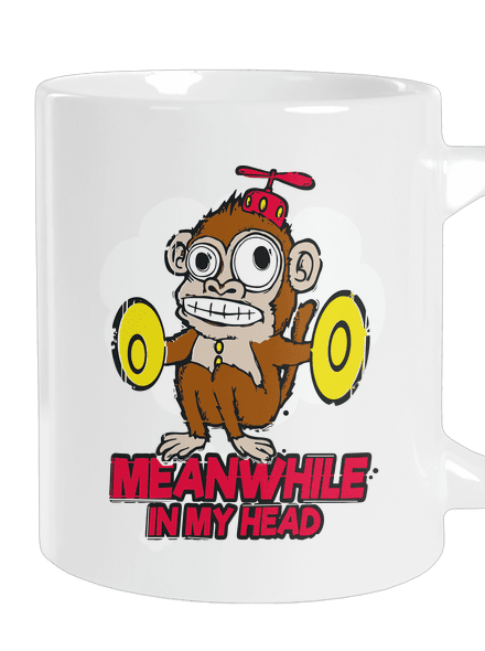 Monkey in my head velký hrnek White