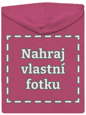 Vlastní potisk dámská mikina na zip Magenta
