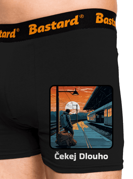 Čekej dlouho boxerky Black