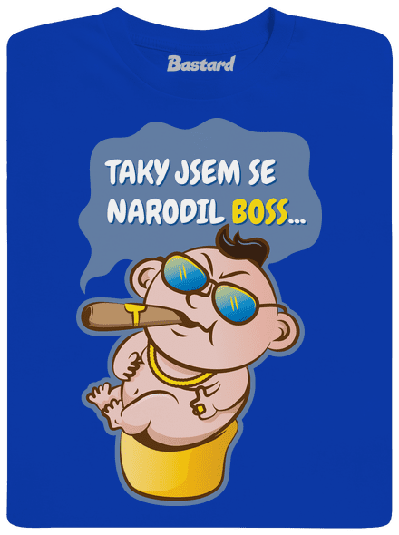 Boss pánské dlouhý rukáv Royal Blue