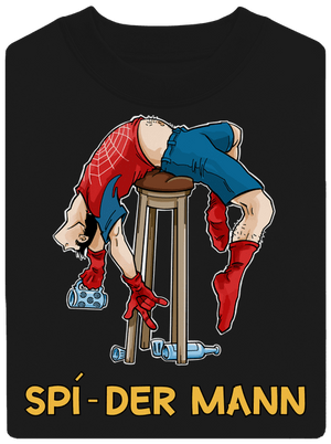 Spí-der Mann unisex mikina bez kapuce Black