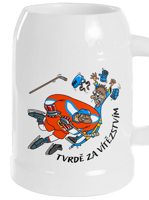 Tvrdě za vítězstvím půllitr White