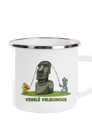 Velikonoční Moai plecháček White