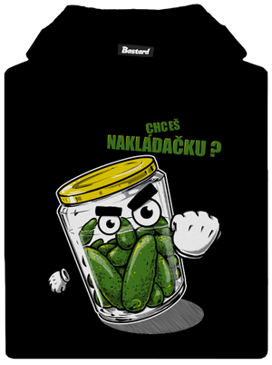 Nakládačka dětská mikina klokanka Black