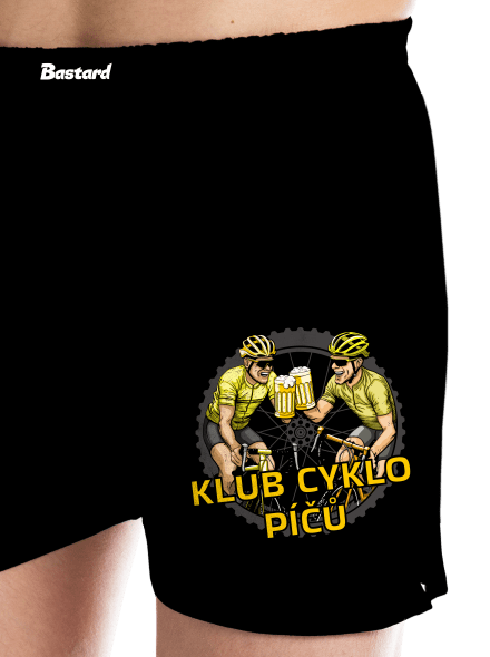 Klub cyklo píčů pánské trenky Black