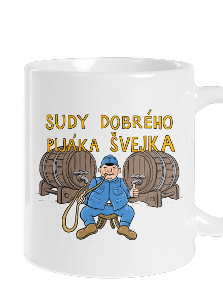 Sudy dobrého pijáka Švejka klasický hrnek White