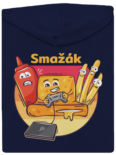 Smažák pánská mikina na zip Navy