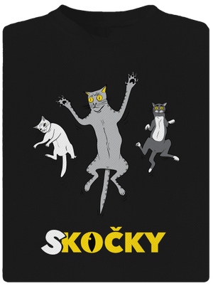 Skočky dětské sportovní tričko Black
