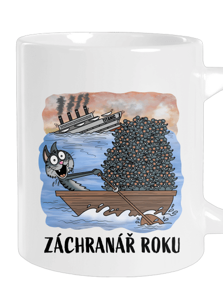 Záchranář roku velký hrnek White