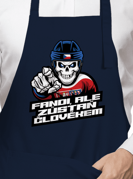 Fandi, ale zůstaň člověkem zástěra Navy
