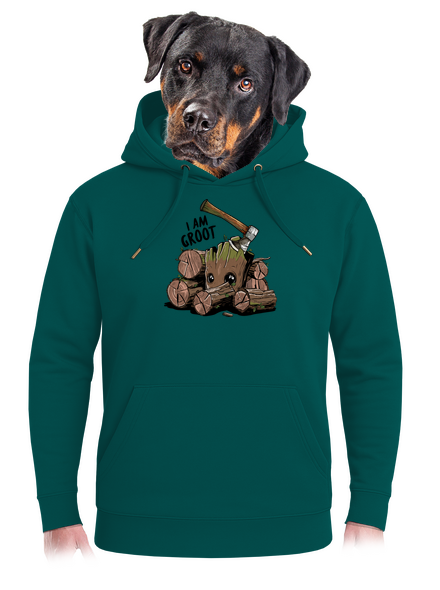 I Am Groot unisex mikina premium Emerald Green