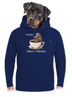 V pressu unisex mikina premium Navy