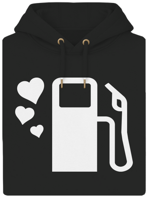 Plnou prosím unisex mikina premium Dark Black