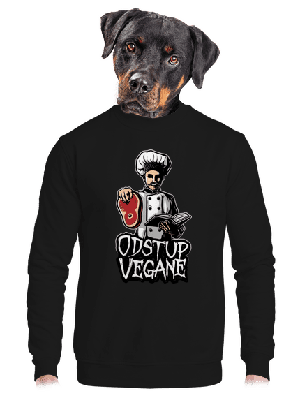 Odstup vegane unisex mikina bez kapuce Black