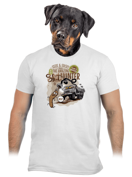 Shithunter pánské tričko White