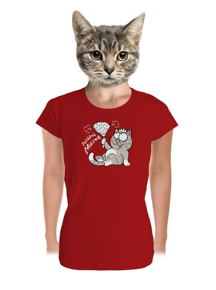 Macek a Micina dámské tričko premium Red Mal