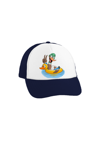 Kačer neplavec kšiltovka truckerka French Navy cap