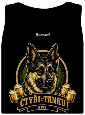 Čtyři z tanku a pes dámské tílko klasické Black